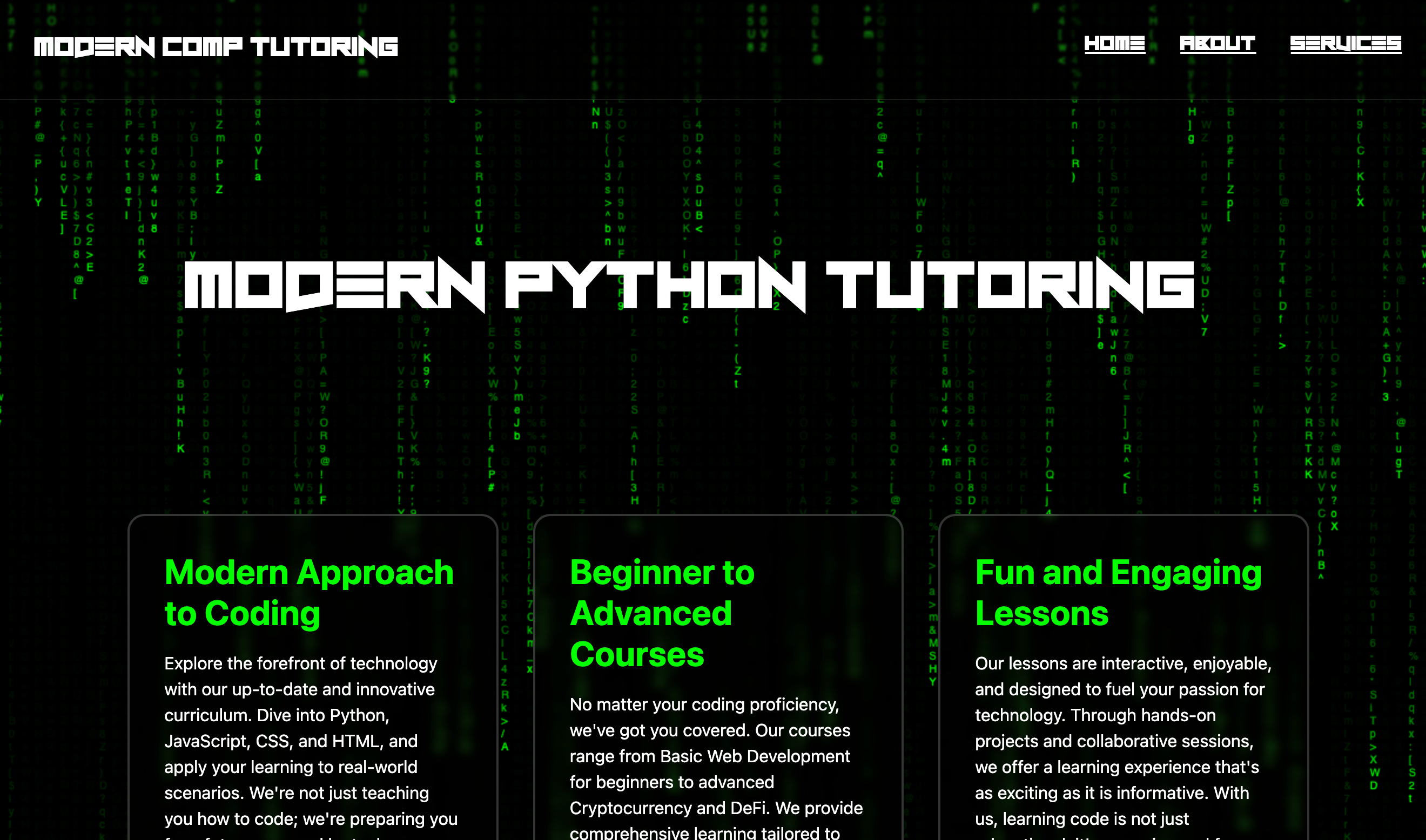 Modern Comp Tutoring